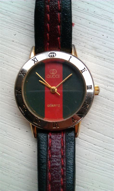 fake gucci watch red and green|real gucci watches.